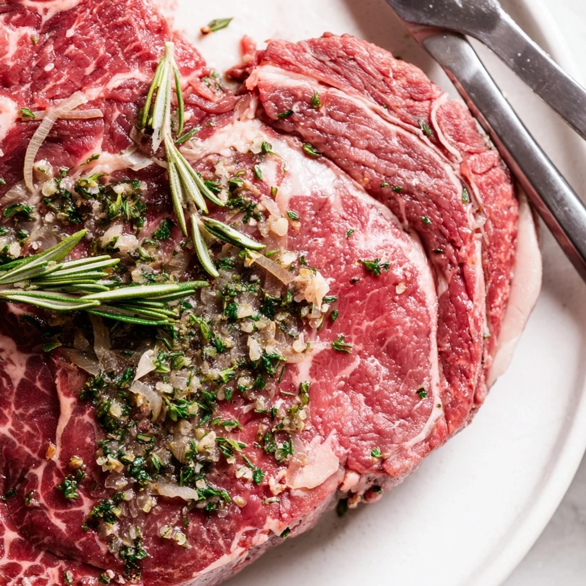Festlicher Braten mit Kräutern, perfekt für Feiertagsessen und besondere Anlässe.